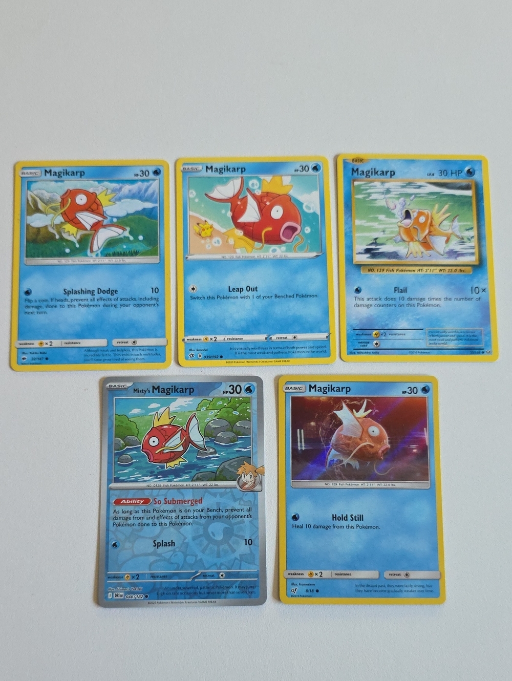 Pokemon Magikarp And Misty's Magikarp Card Set